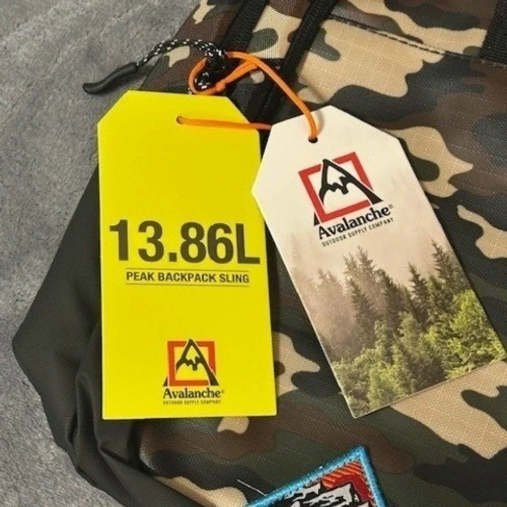 Avalanche Camo Sling Backpack Crossbody Bag Woodland Camouflage NWT Outdoor